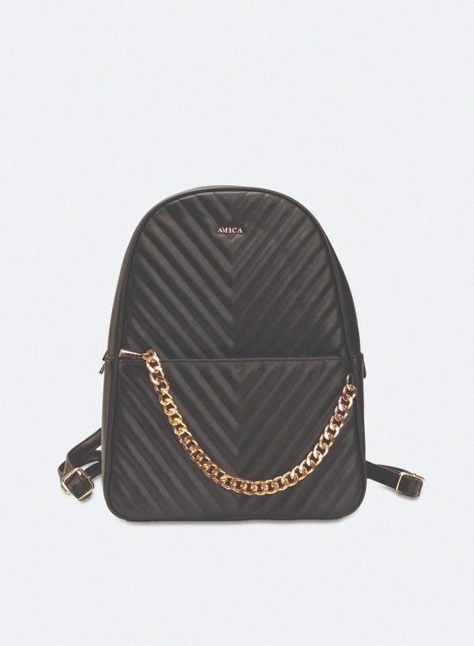 AMICA Estela Quilted Women Backpack - Black - Image 1