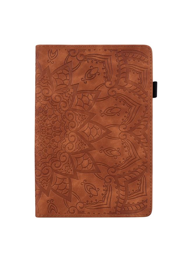Zaboon Case For iPad 10.2 2021 / 2020 / 2019 Calf Pattern Double Folding Design Embossed Leather Case with Holder & Card Slots & Pen Slot & Elastic Band - Image 2