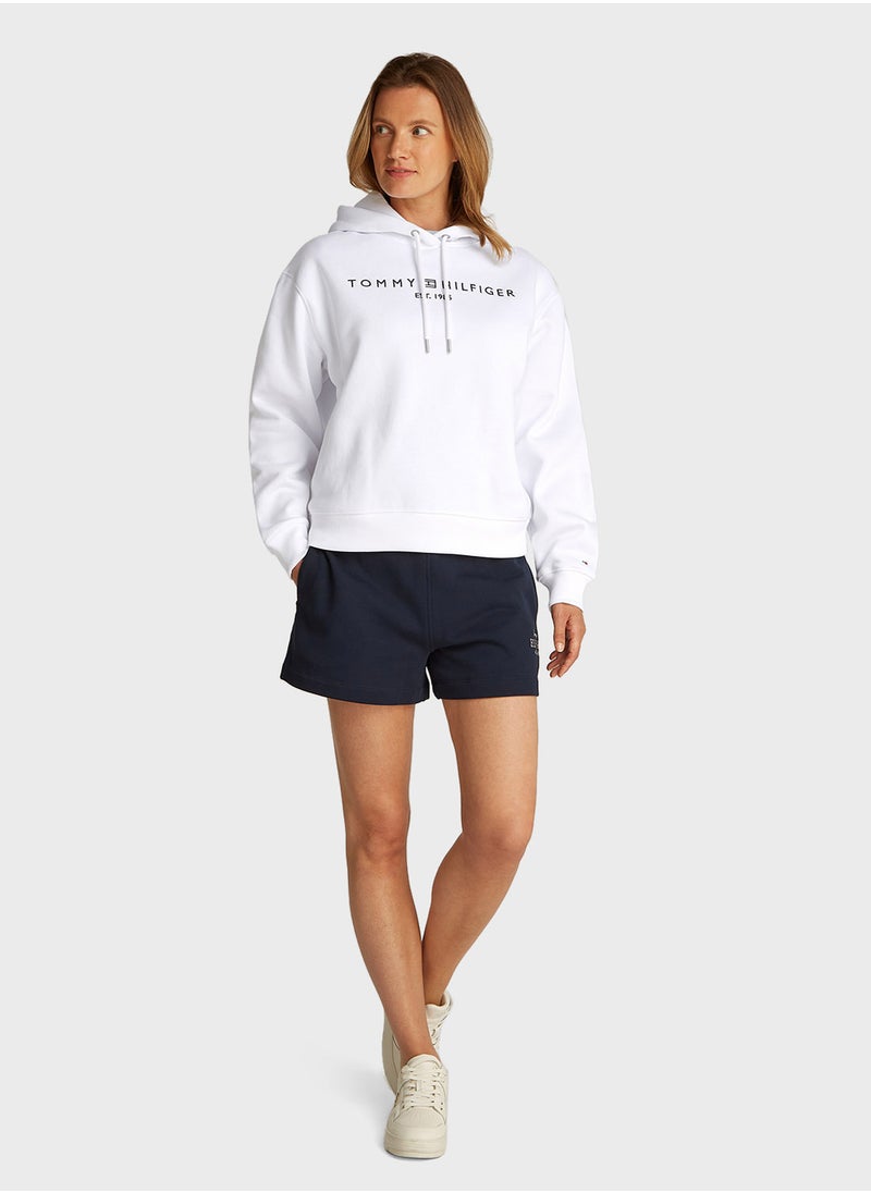 TOMMY HILFIGER Logo Drawstring Hoodie  - Image 4
