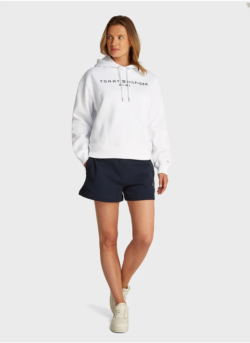 تومي هيلفيغر Logo Drawstring Hoodie