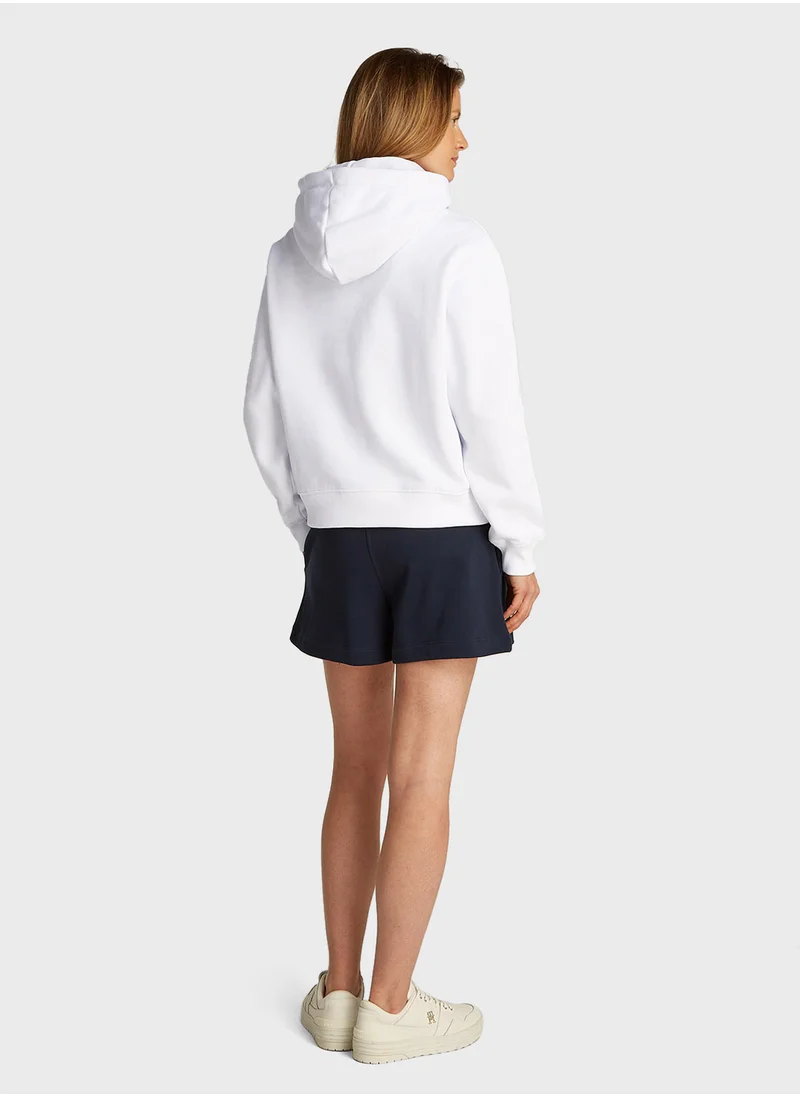 تومي هيلفيغر Logo Drawstring Hoodie
