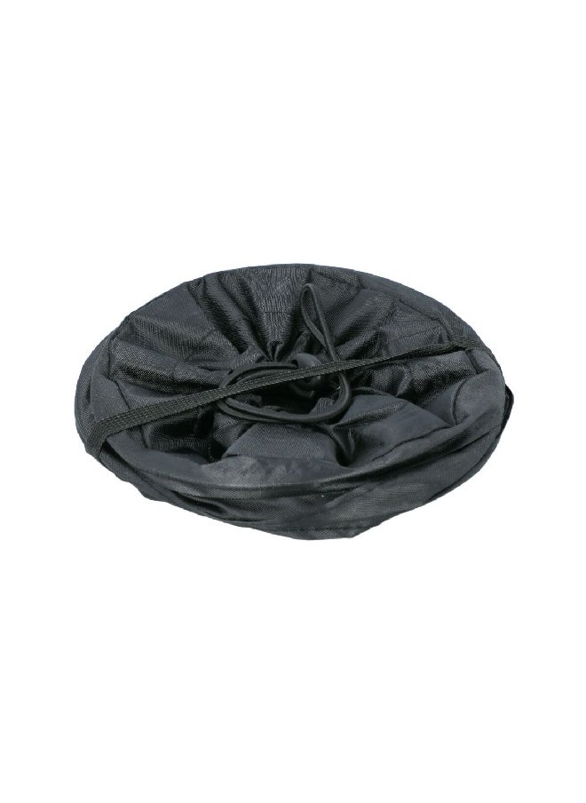 Custom Accessories - Drawstring Closure Water Resistant Collapsible Car Trash Bag Black 6 X 9 Inch 31512 - Image 1