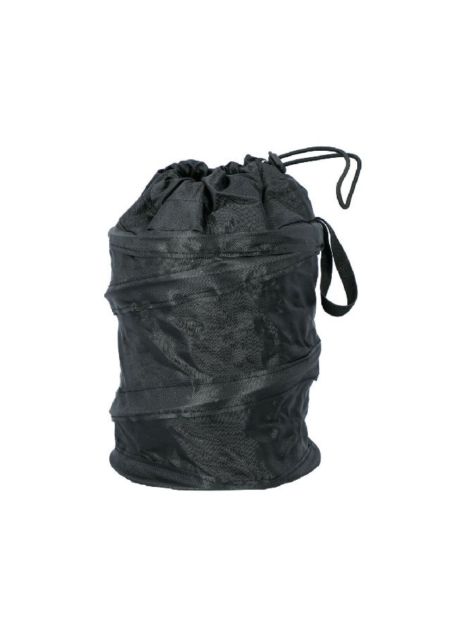 Custom Accessories - Drawstring Closure Water Resistant Collapsible Car Trash Bag Black 6 X 9 Inch 31512 - Image 1