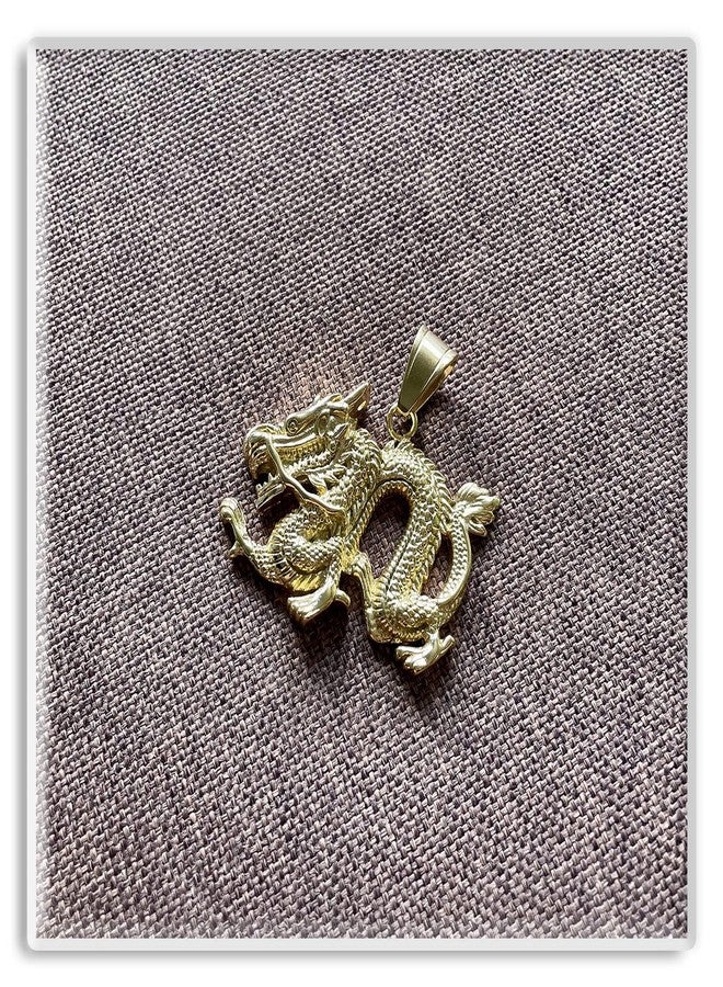 Xusamss Punk Rock Titanium Steel Dragon Pendant Necklace,22inches Link Chain - Image 5