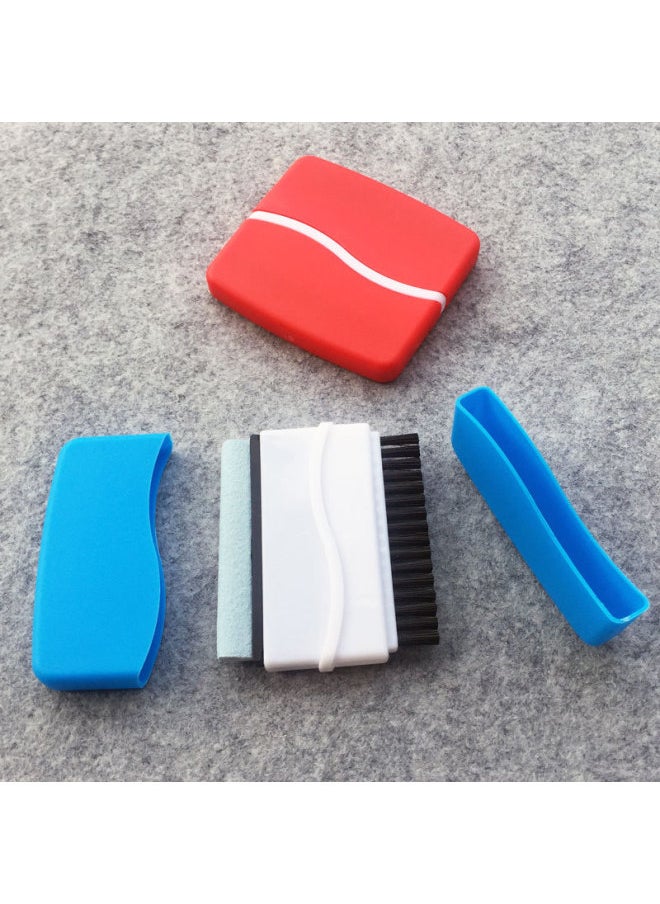 Generic - Double-head Computer Cleaning Brush Keyboard Brush/screen Wipe Digital Promotional Gifts With Cover Can Be Printed Log-Color:translucent White - Image 1