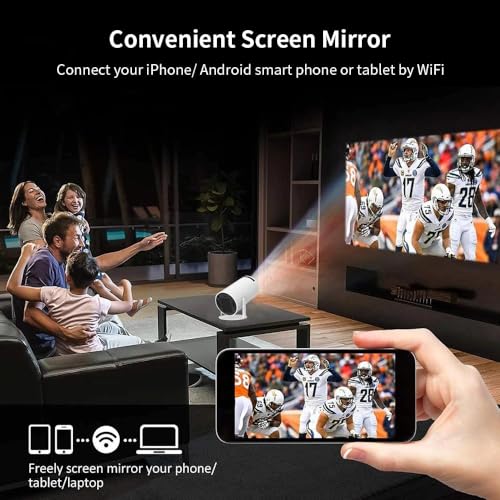 Cubonic Free Style Pro Projector for Home 4K & 1080p Support, 270° Rotatable Projector 4000 Lumens Android 11 WiFi Bluetooth YouTube PrimeVideo Hotstar Netflix Apps, 720p Native, 150" Max Display - Image 2