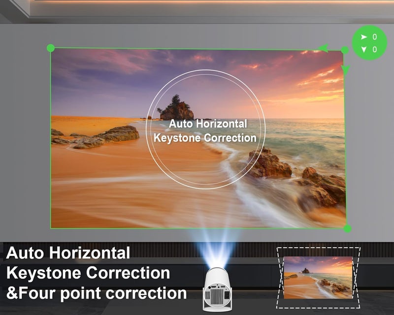Cubonic Free Style Pro Projector for Home 4K & 1080p Support, 270° Rotatable Projector 4000 Lumens Android 11 WiFi Bluetooth YouTube PrimeVideo Hotstar Netflix Apps, 720p Native, 150" Max Display - Image 4