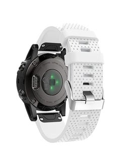 HuHa HuHa Band For Garmin Fenix 5S Silicone Watch Band White 