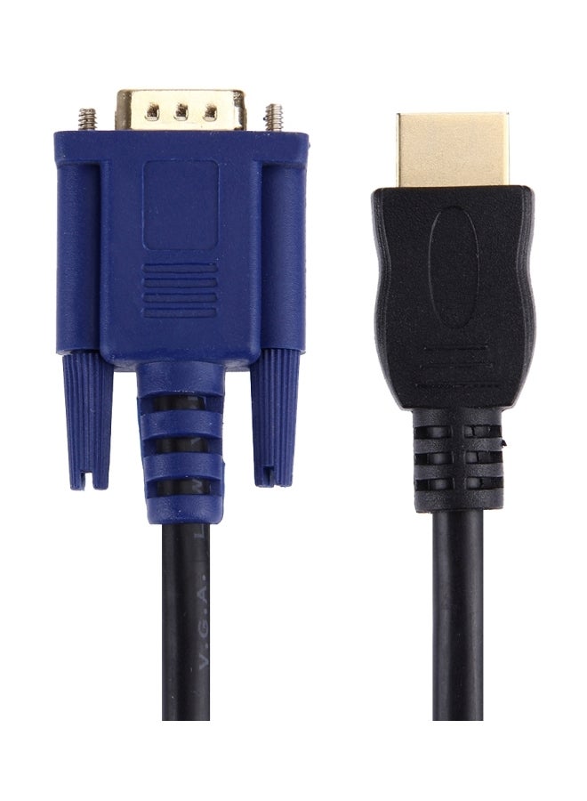 15-Pin HDMI To VGA Cable Black/Blue - Image 3