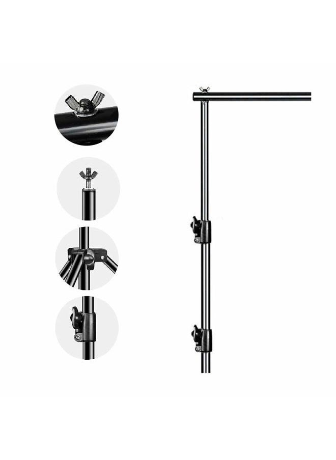 SLOW DOLPHIN Photo Video Studio 12ft (W) x 10ft (H) Heavy Duty Adjustable Photography Backdrop Stand Background Support System Kit with Carry Bag  - Image 5