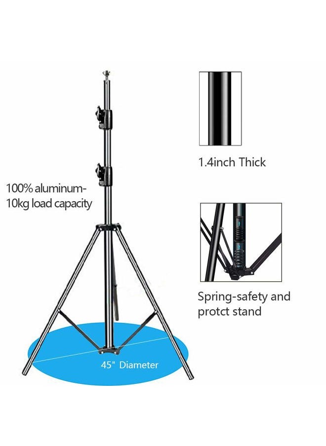SLOW DOLPHIN Photo Video Studio 12ft (W) x 10ft (H) Heavy Duty Adjustable Photography Backdrop Stand Background Support System Kit with Carry Bag  - Image 4