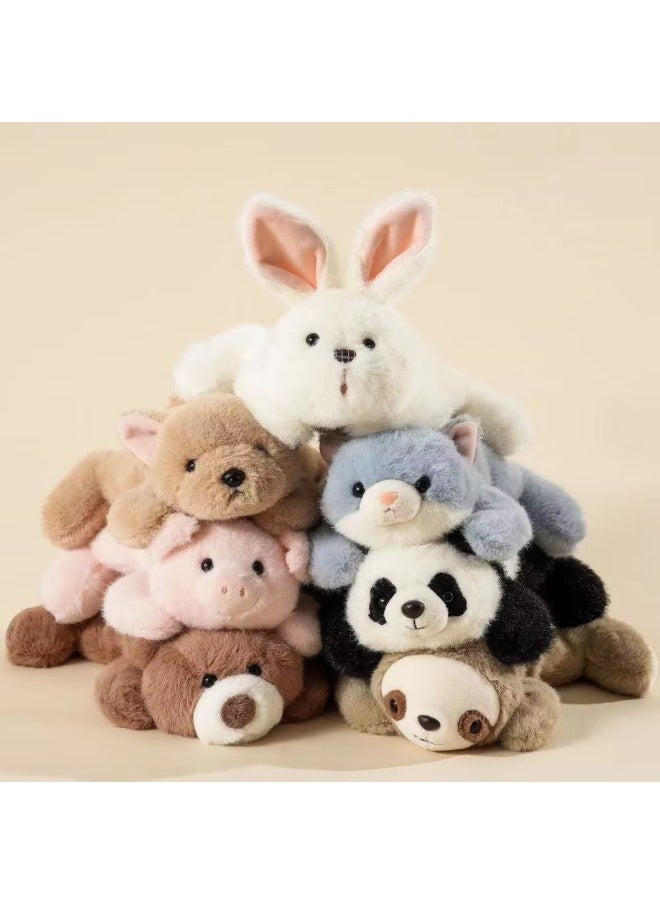 Generic - Hao Weida Love Pet Simulation Lie Lie Lie Bear Cat Tree Lazy Bear Plush Toy Doll Ornaments Palm Treasure Short Plush Cross-border-Specifications:Love Pets Of Sand Skin Dogs-Color:The Length Of The Party Is About 20cm - Image 1
