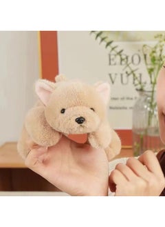 Hao Weida Love Pet Simulation Lie Lie Lie Bear Cat Tree Lazy Bear Plush Toy Doll Ornaments Palm Treasure Short Plush Cross-border-Specifications:Love Pets Of Sand Skin Dogs-Color:The Length Of The Party Is About 20cm