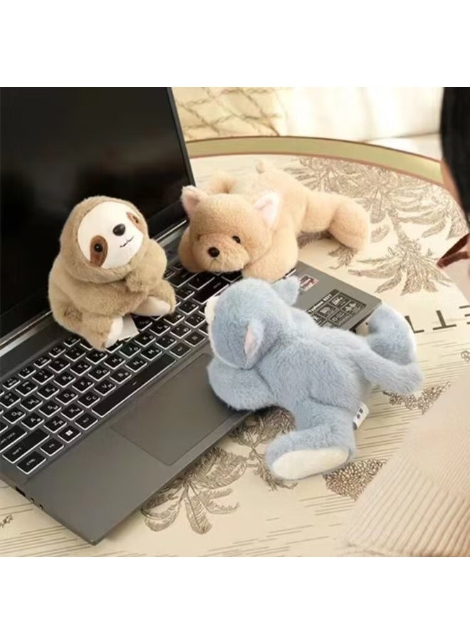 Generic - Hao Weida Love Pet Simulation Lie Lie Lie Bear Cat Tree Lazy Bear Plush Toy Doll Ornaments Palm Treasure Short Plush Cross-border-Specifications:Love Pets Of Sand Skin Dogs-Color:The Length Of The Party Is About 20cm - Image 1