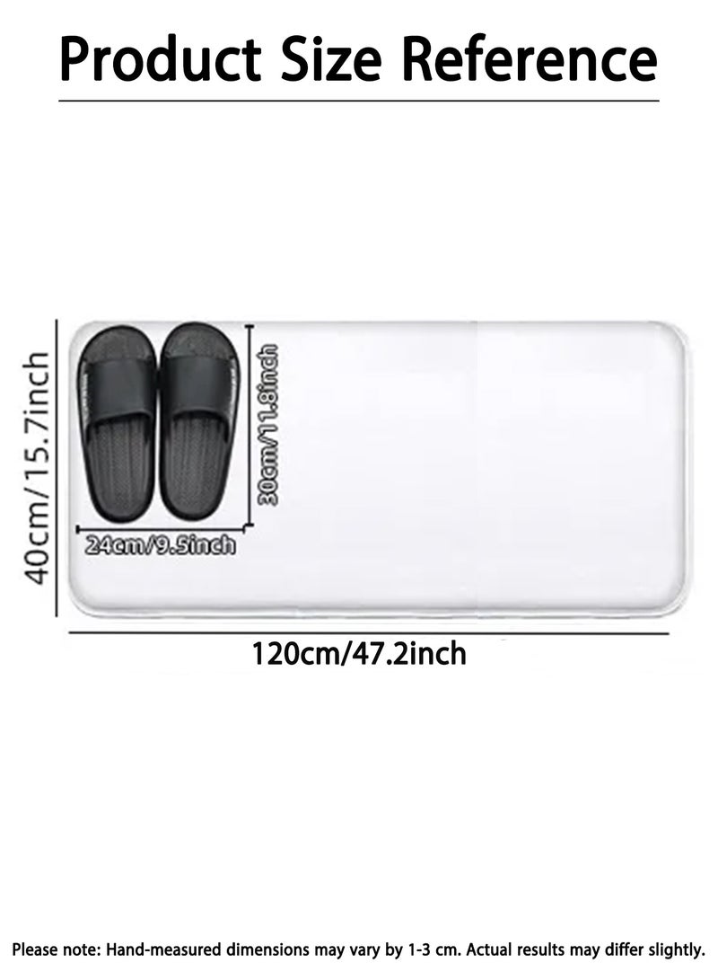 Kitchen Floor Mat, 40x120cm/16x47in Non-Slip Kitchen Rug, Waterproof Anti-Fatigue Kitchen Carpet, Ultra-Absorbent Quick Drying Standing Mat, Easy Cleaning Washable Floor Mat for Kitchen, Bathroom, Laundry Room, Office, Home Use - Image 2