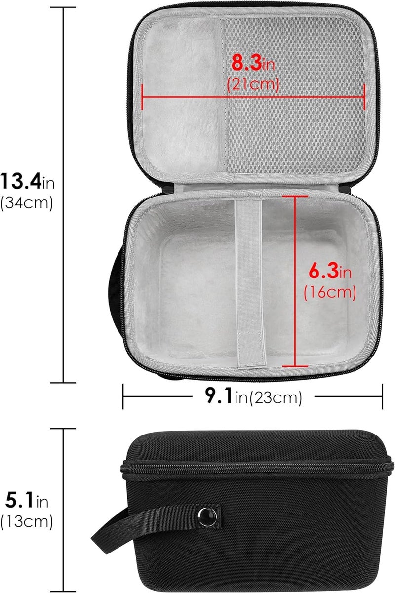 KASTWAVE Portable Power Station Storage Box for Anker SOLIX C300, Hard Shell Travel Carrying Case with Cord Pouch, Protective Transport Bag for Camping and Outdoor Use (Black) - Image 2