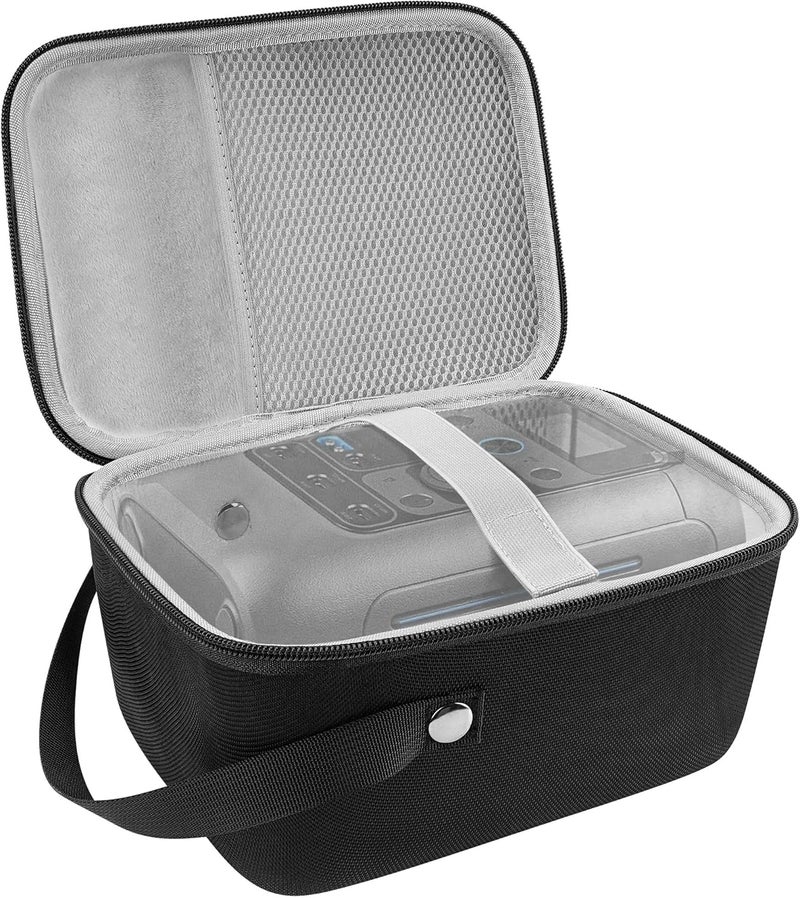 KASTWAVE Portable Power Station Storage Box for Anker SOLIX C300, Hard Shell Travel Carrying Case with Cord Pouch, Protective Transport Bag for Camping and Outdoor Use (Black) - Image 1