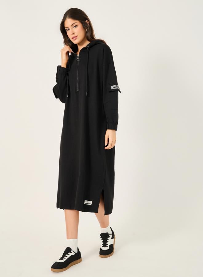 Styli Hooded Midi Dress  - Image 1