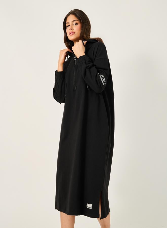 Styli Hooded Midi Dress  - Image 2