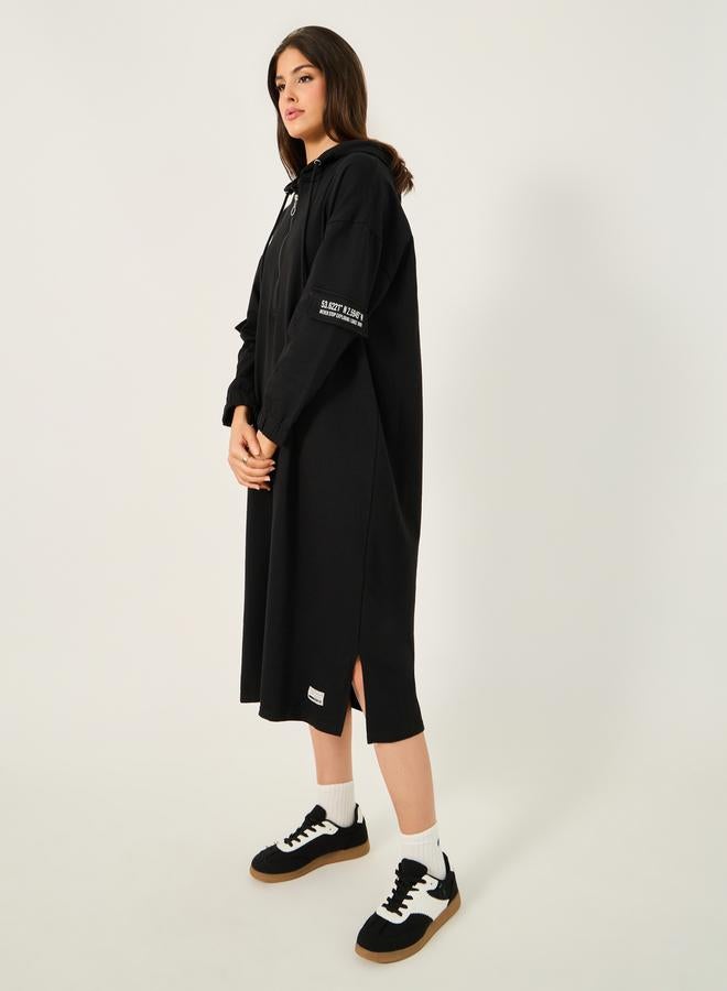 Styli Hooded Midi Dress  - Image 3