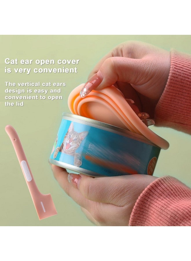 MaehSab 6 Pcs Pet Food Can Supplies Set, 3 Pcs Silicone Dog Cat Food Can Covers Lids And 3 Pcs Cat Food Mix Spoons, Dishwasher Safe - Image 3