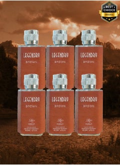 6 Pieces Legendary Brown Perfume For Men 100ml EDP
