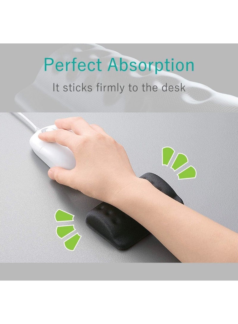Comfy Mouse Wrist Rest Pad for Easy Typing Pain Relief Keyboard Wrist Rest Memory Foam Wrist Rest for Office/Gaming/Computer/Laptop/Mouse Wrist Rest Pad Support Gaming (Black), One Size - Image 5