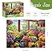 DAGIRT 300 Piece Puzzles for Adult Cute Cat Jigsaw Puzzles 300 Pieces for Adults Kids Senior Colorful Flower Adult Puzzle Challenging Family Fun Puzzle Activity Game Gift for Friend 205 X 15 Inches - Image 4