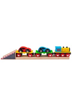 Bigjigs Rail Bigjigs Rail Wooden Car Loader - Other Major Rail Brands are Compatible  - Image 1