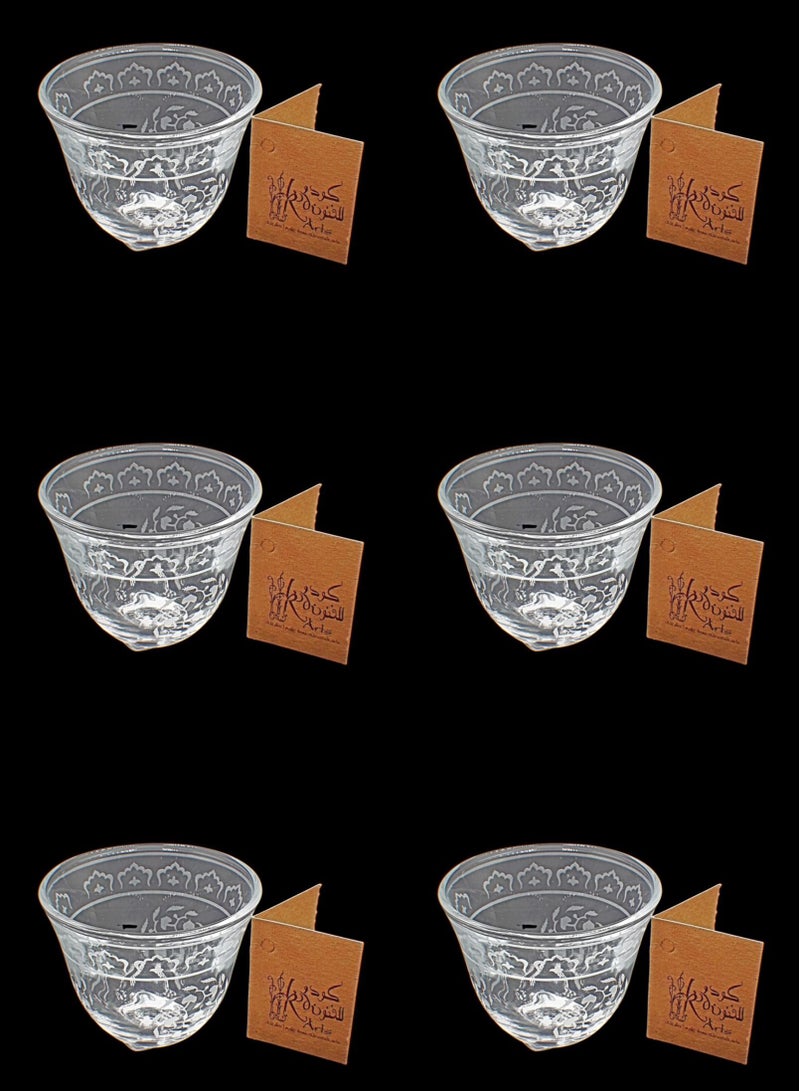 كودو آرتس طقم فناجين قهوة عربي 6 قطع - Image 1