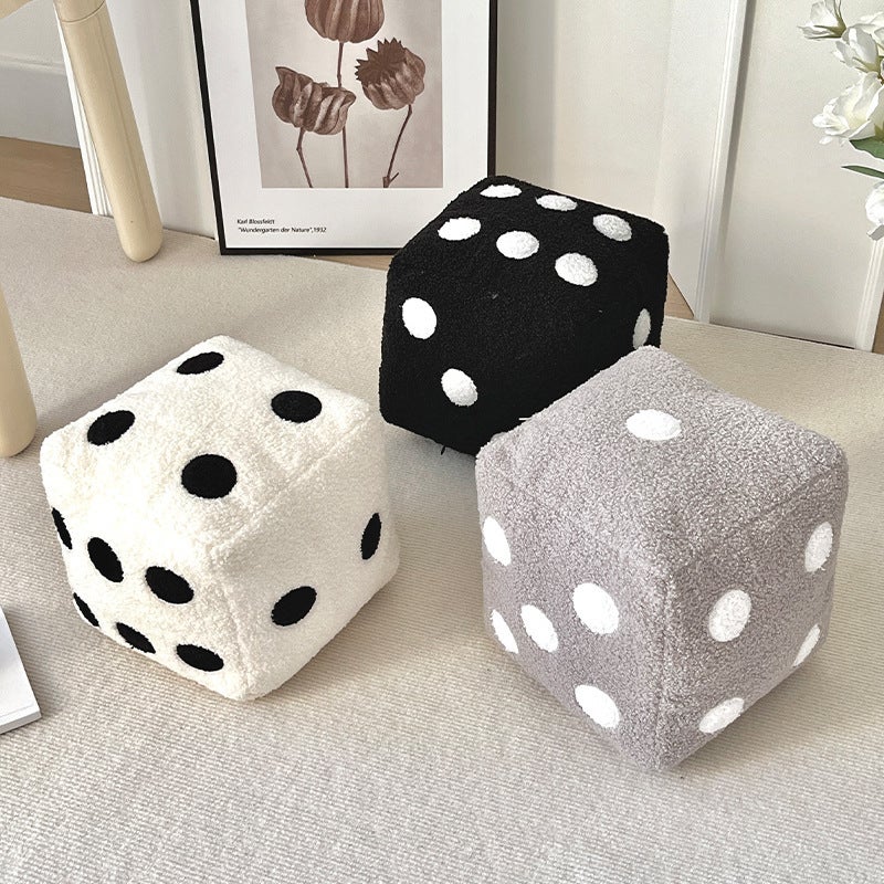 Creative Simple Decorative Dice Plush Cushion Pillow - Image 3