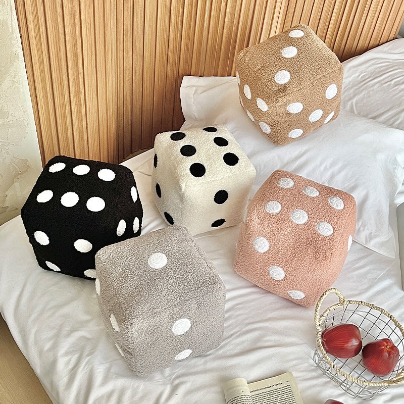 Creative Simple Decorative Dice Plush Cushion Pillow - Image 1