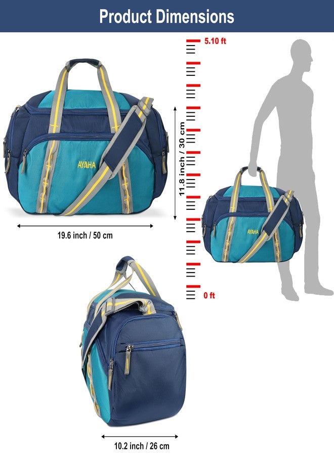 Ayaha Travel Bag, Weekender Duffle Bag, Luggage Bag for Travelling, Cabin Bag with Adjustable Long Strap, Multi Pockets & Light Weight to Carry (50x26x30cm) 39 Liter - Image 4