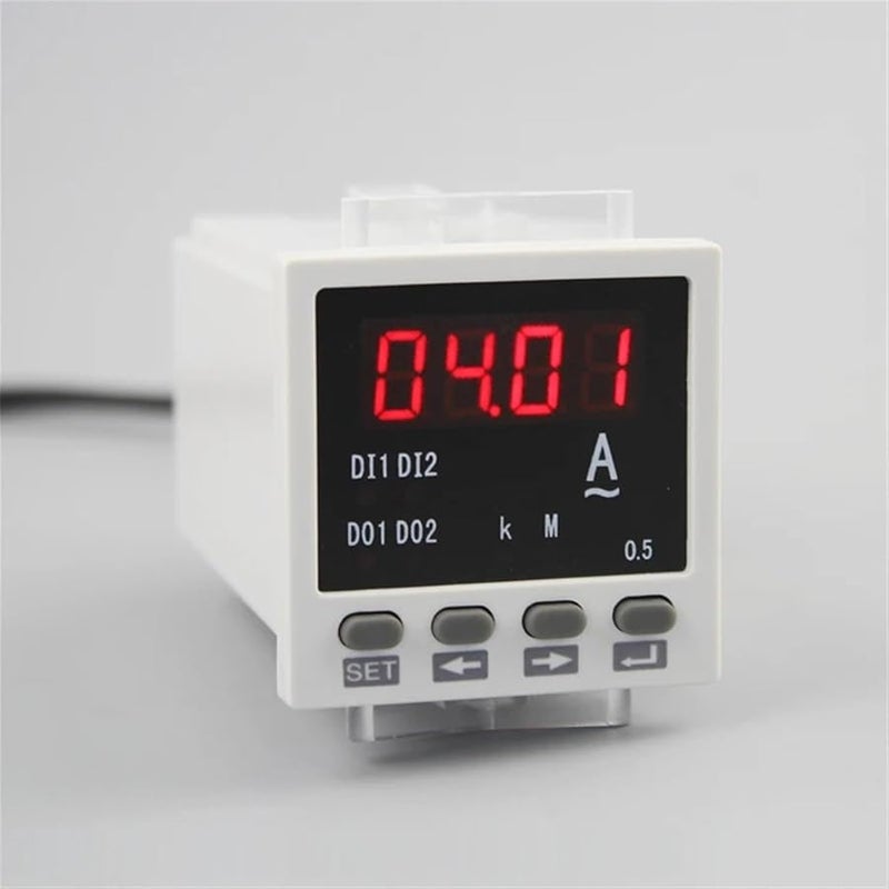 Single Phase Digital AC Ammeter 220V 0 5A Display With 1 Way Relay Alarm Output - Image 3