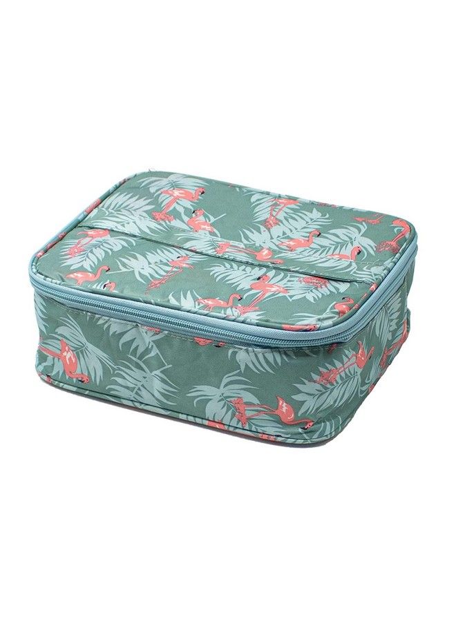 AB SALES Women's Makeup Skincare Bag, Travel Toiletry Bag, Large Cosmetic Bag Storage Bag with Adjustable Dividers, Customizable Partitions, Blue Colour - Image 2