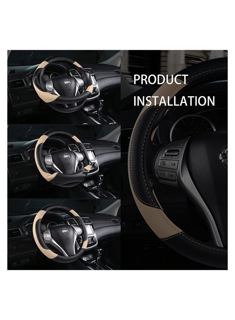 KASTWAVE Car Steering Wheel Cover, Non-Slip, Elastic, Steering Wheel Cover for Men and Women, Universal Fit 15 Inches Cars, Vehicles - Image 4