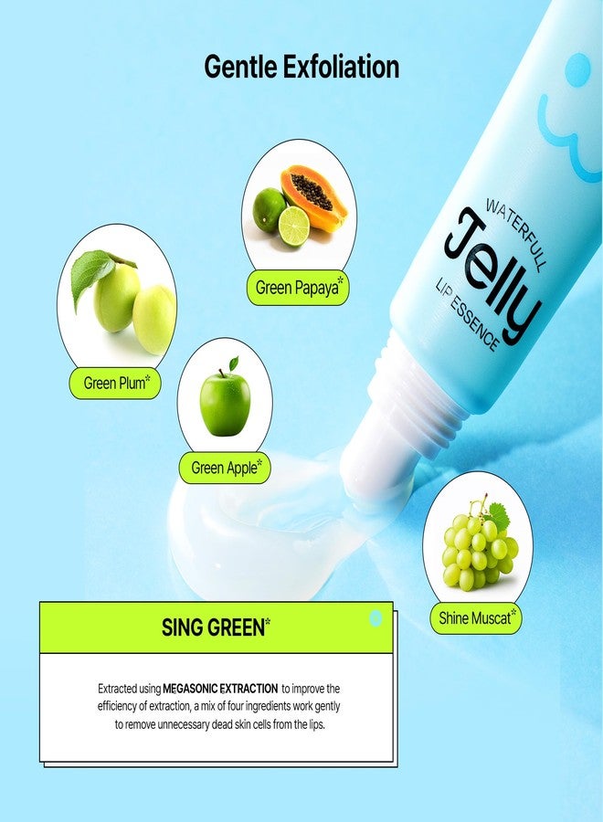 EDIT.B Waterfull Jelly Lip Essence, Hydrating & Moisturizing Lip Treatment with Ceramide & Hyaluronic Acid, Non-Sticky Glossy Finish, Korean Nourishing Lip Care for Dry, Chapped Lips, 0.37 fl.oz - Image 4