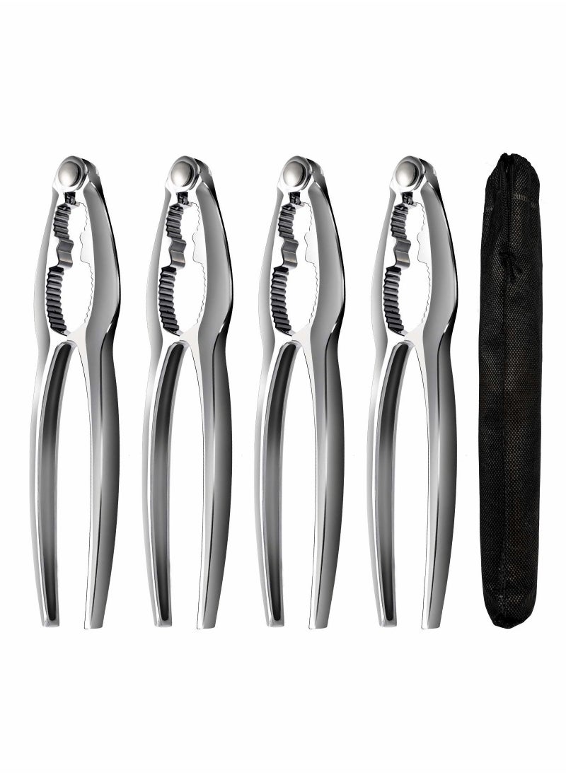 Shellfish Crab Claw Cracker Seafood Lobster Crackers and Tools 4 Pack Nut Crackers for Crab Legs