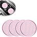 gunhunt 4Piece Honeycomb Waterproof Fixed Tea Coaster 275In PVC AntiSlip Cup Holder Insert Universal for Vehicle Interior Mats Pink - Image 2