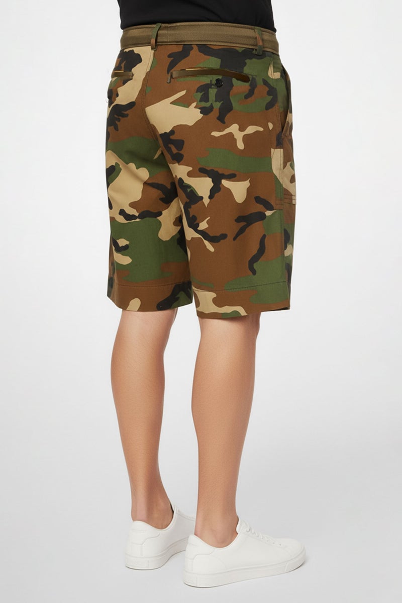 Palm Angels Men Regular Fit Camouflage Basic Shorts, Multicolor - Image 4