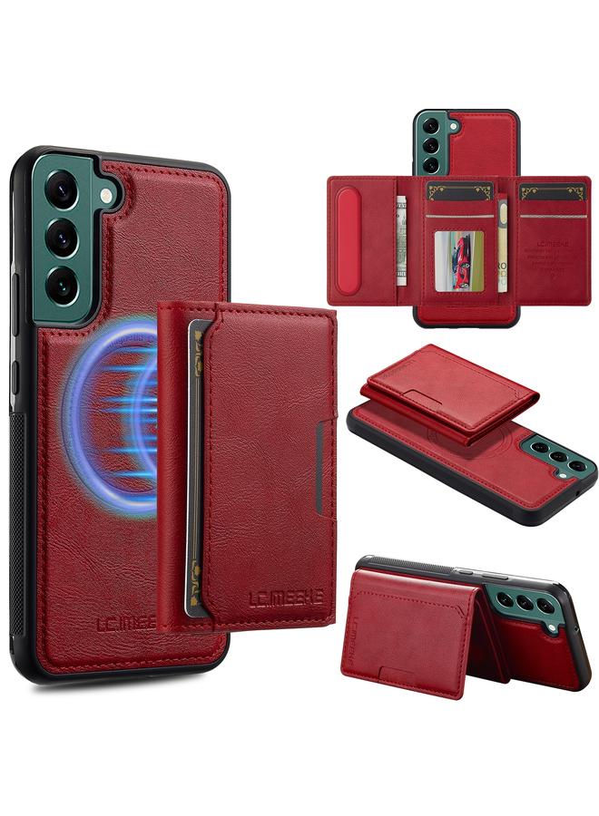 LC.IMEEKE Case For Samsung Galaxy S22+ 5G L5 Series Detachable RFID Card Bag Magsafe Phone Case - Image 1