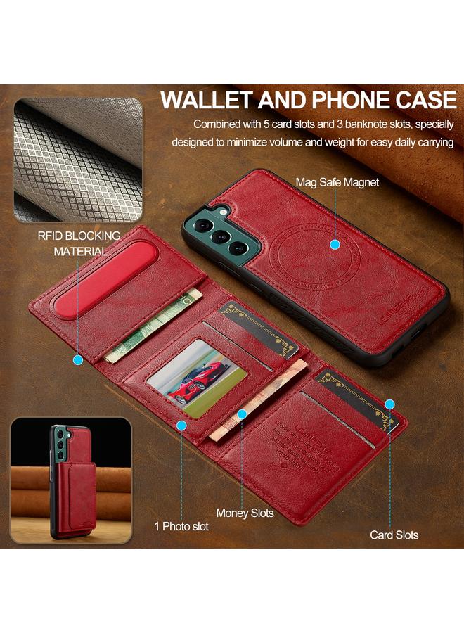 LC.IMEEKE Case For Samsung Galaxy S22+ 5G L5 Series Detachable RFID Card Bag Magsafe Phone Case - Image 4
