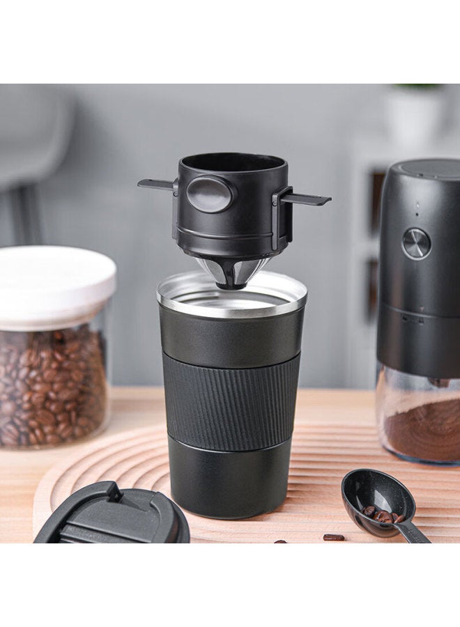 Cliton Pour Over Coffee Filter Cup Drip Style Stainless Steel Coffee Pot With Filter Basket For Home Use, 1-2 Cups - Image 5