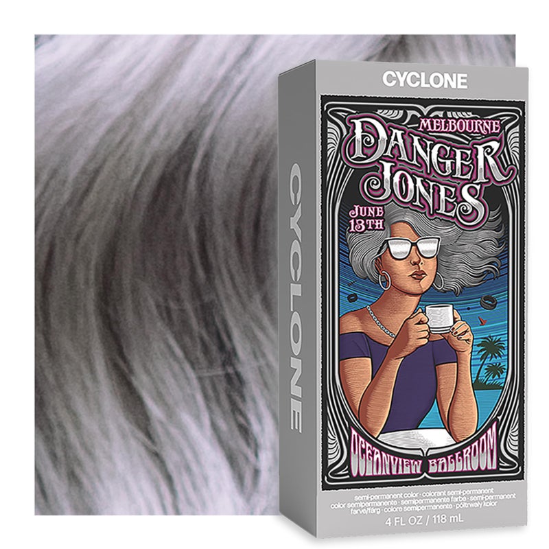 Danger Jones Semi-Permanent Hair Color (Cyclone - Silver) - Image 1