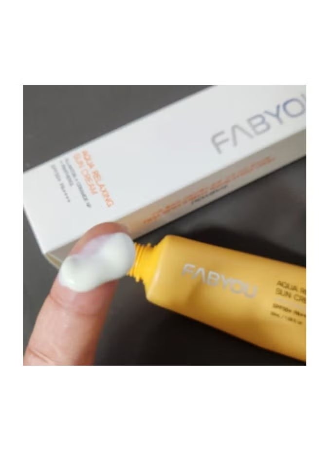 فابيو - كريم أكوا للاسترخاء والحماية من الشمس بعامل حماية من الشمس 50+ PA++++ 50 مل - كوريا - Image 2