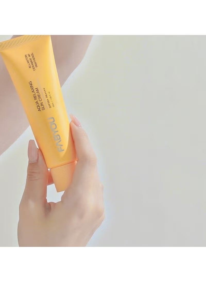 فابيو - كريم أكوا للاسترخاء والحماية من الشمس بعامل حماية من الشمس 50+ PA++++ 50 مل - كوريا - Image 4