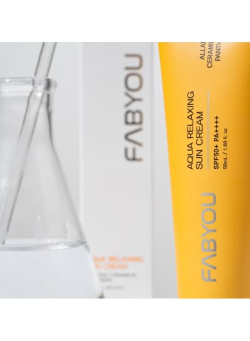 فابيو - كريم أكوا للاسترخاء والحماية من الشمس بعامل حماية من الشمس 50+ PA++++ 50 مل - كوريا - Image 3