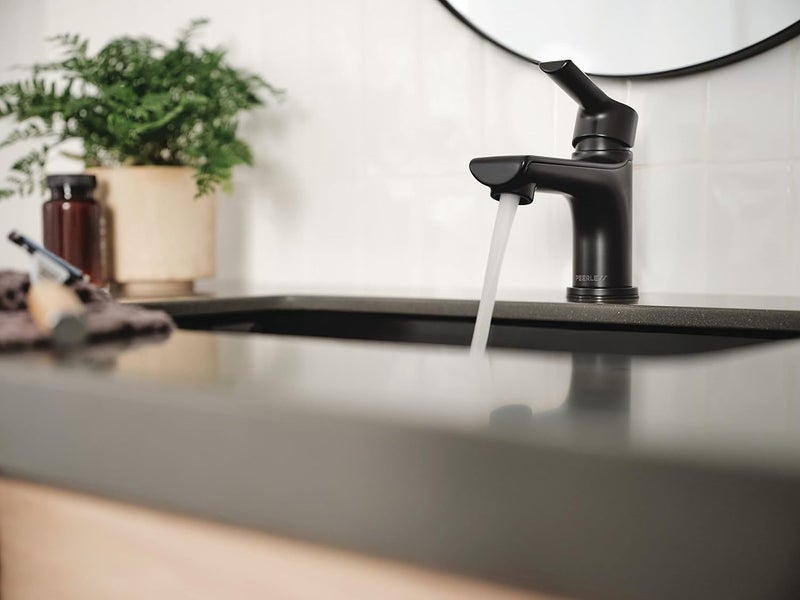 Peerless P1512LFBLM05 Flute Bathroom Faucet 05 GPM Flow Rate Matte Black - Image 2