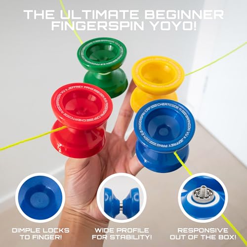 Cheatcode Yoyo by Brandon Vu | Master Fingerspin Tricks | A Responsive & Unresponsive Yo-yo for Kids, Teens & Adults | Great Yo Yo For Beginners | Extra Professional Ball Bearing Kit Included | Offset - Image 5