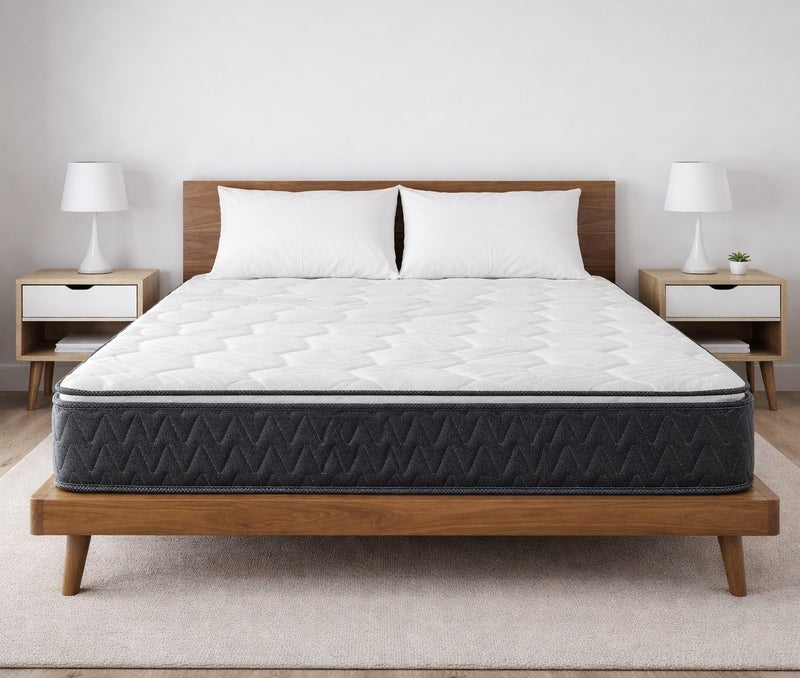 ريكسال هوم مرتبة Rexal Home Cozy بنوابض بونيل مع Pillow Top – مقاس كوين كاليفورنيا 160 × 200 × 25 سم – راحة متوسطة الصلابة - Image 1